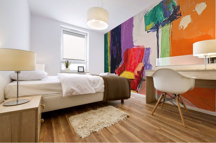 Chromatic Interior 2H9N3Z 58 Mural print