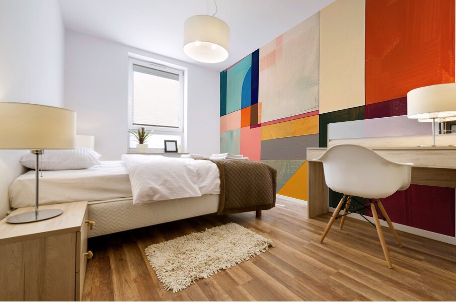 Chromatic Interplay 48H9N 55 Mural print