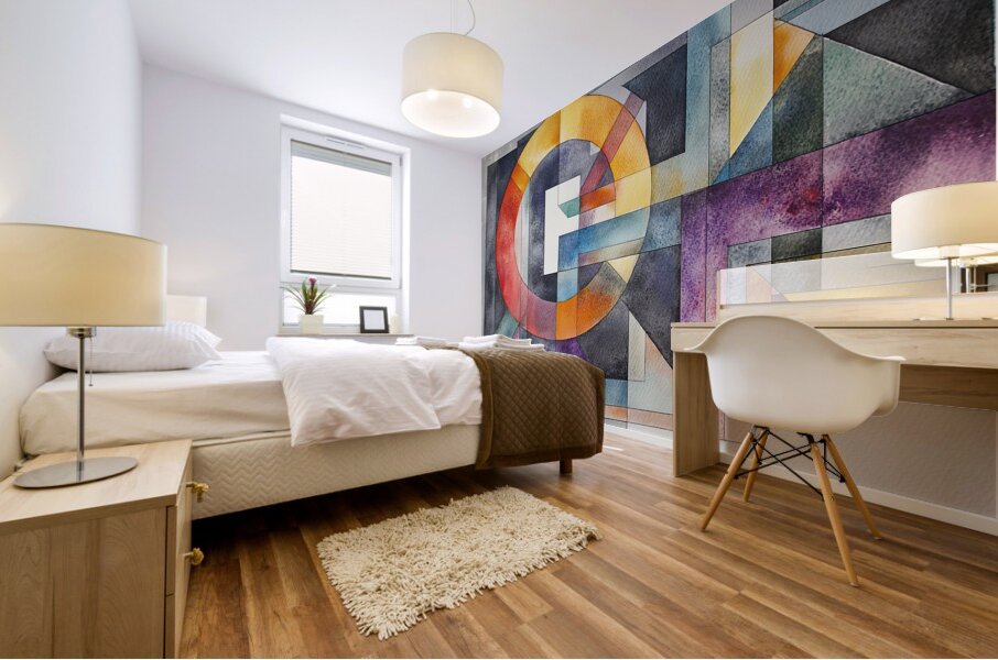 Chromatic Interplay 5Z8N9H 48 Mural print