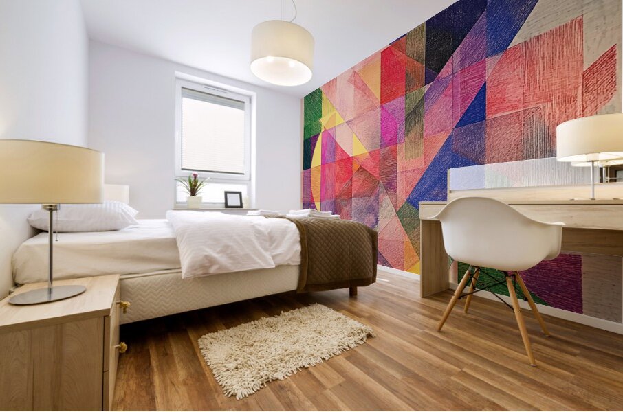 Chromatic Interplay 7H3N2Z 45 Mural print