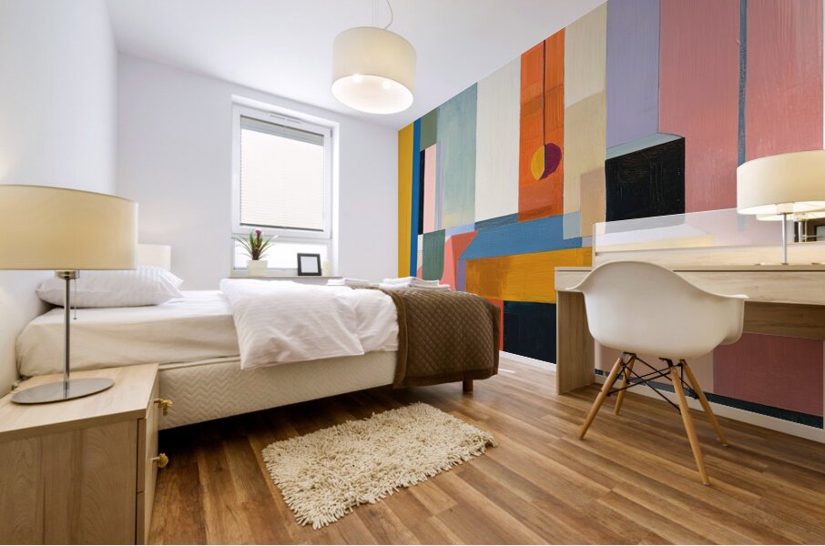 Chromatic Interplay 7P39N 55 Mural print