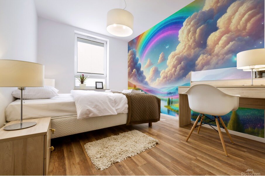 charming colorful nature 4 Mural print