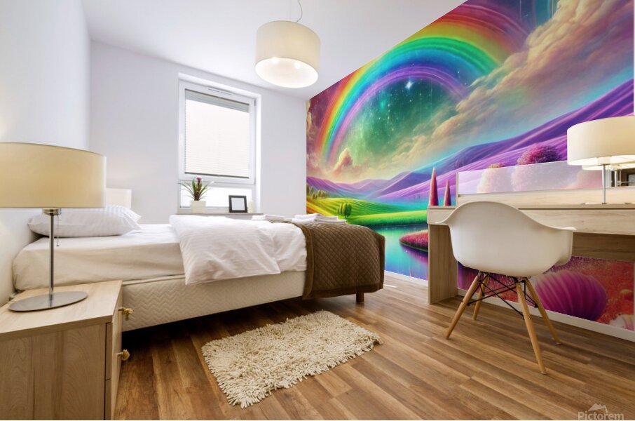 charming colorful nature 8 Mural print