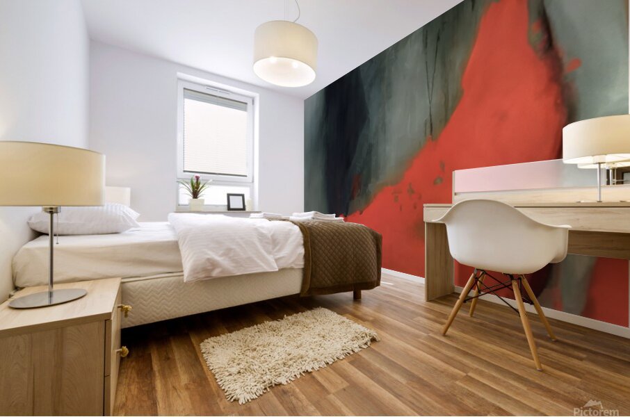 The Silence Between Shadows Mural print