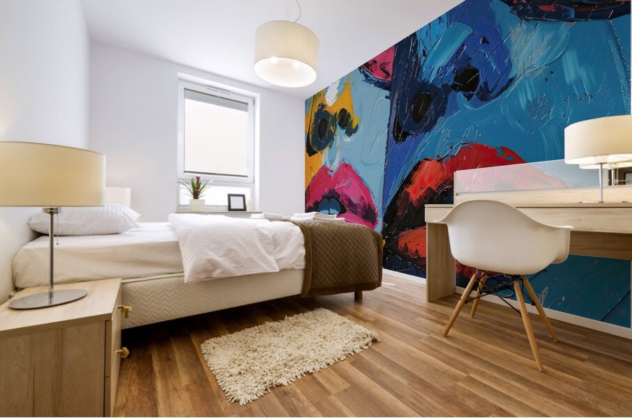 Chromatic Kiss 7P3H2N 55 Mural print