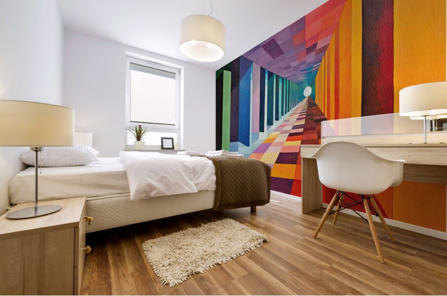 Chromatic Passage H3N2P9 57 Mural print