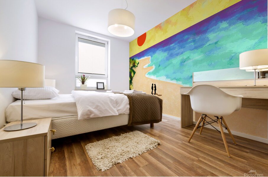 Golden Glow Mural print