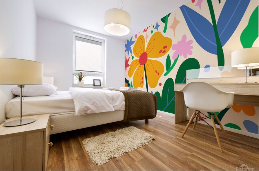 Flower Mixtape Mural print