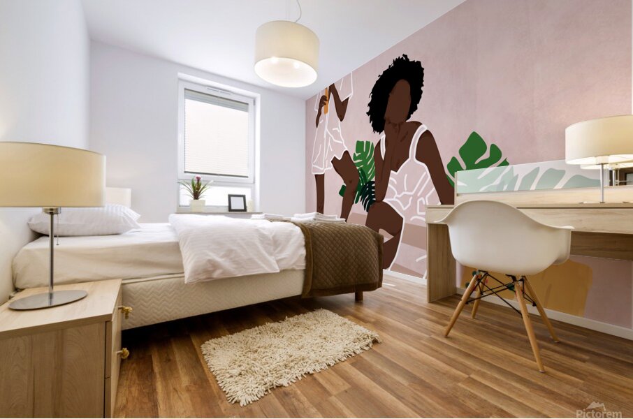 Sunlit Queens Mural print