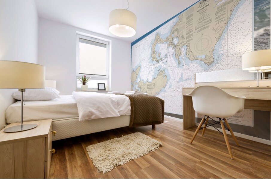 Woods Hole Map Mural print