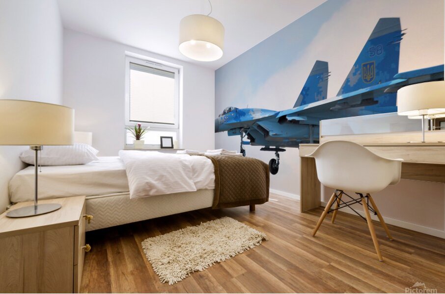  Ukrainian Air Force Sukhoi Su 27P1M RIAT Mural print