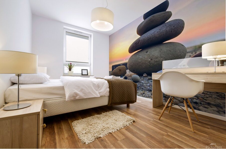 Zen Rocks Mural print