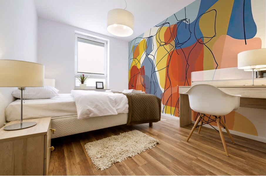 Chromatic Procession H2N9P4 55 Mural print