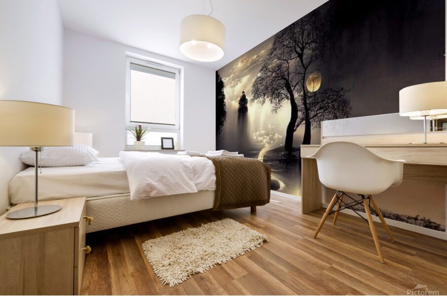 Moonlit Night Wall Poster — Transform Your Spac Mural print