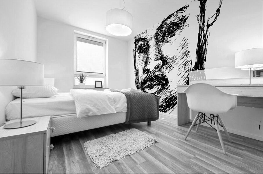 Sketch Portrait | Marc Melis Mural print