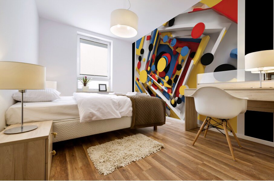 GRAVITY WINS  FRAMED Mural print