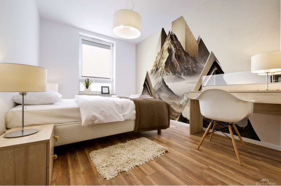 Triangular Peaks Mural print