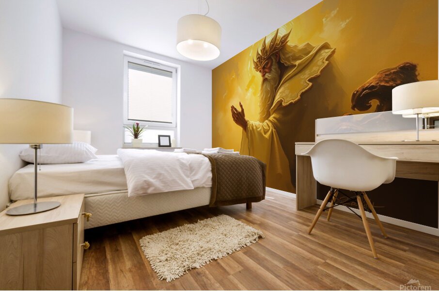 An imaginary image of Lord Buddha Mural print