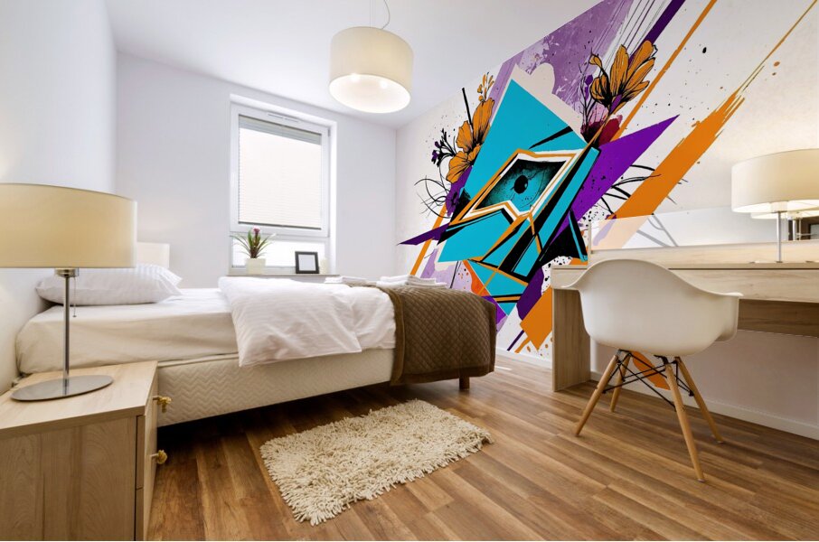 abstract wall art Mural print