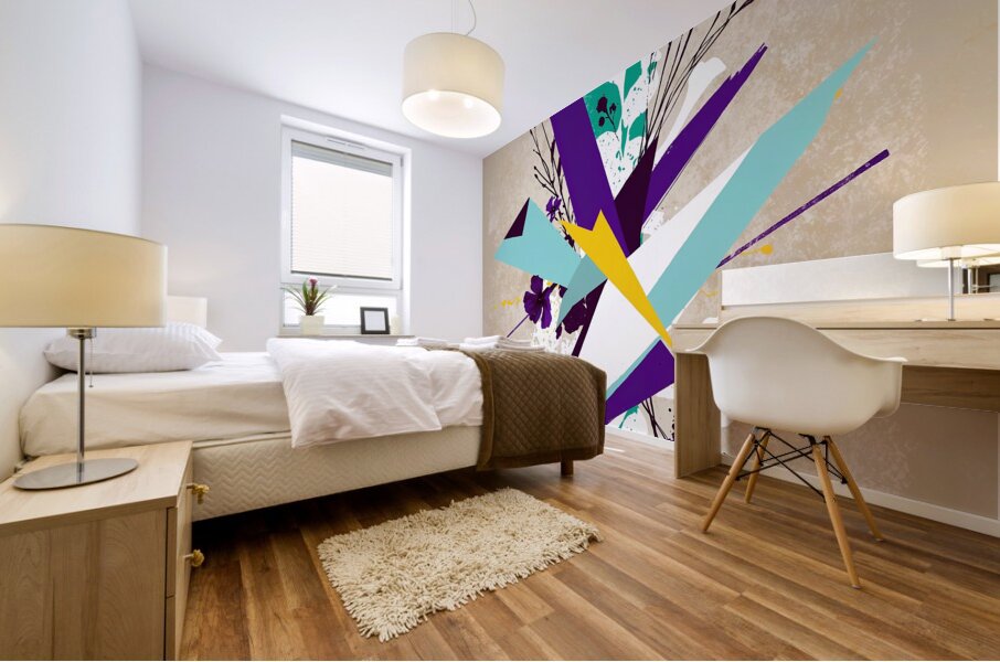 abstract wall art Mural print