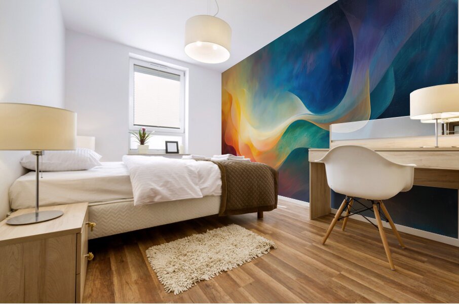 Chromatic Rhapsody Flow H3N5P2 55 Mural print