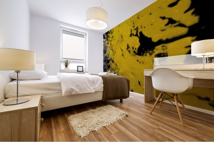 Gold Splash Cross Section Black Silver Gold Paint Splatter Abstract Panoramic Wall Art Jaycrave Designs Canvas Artwork