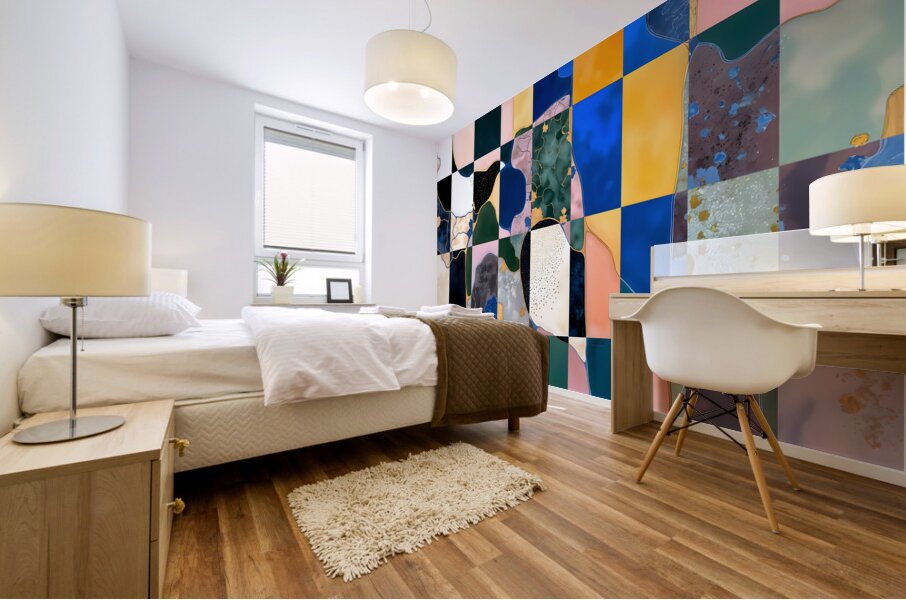 Luxe Checkerboard  Mural print