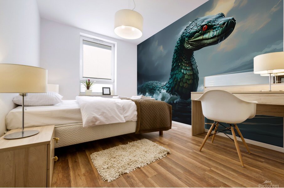 The Phantom of Loch Ness Mural print