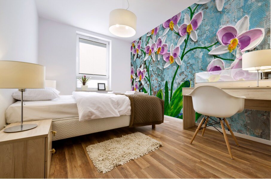 orchidpurple Mural print
