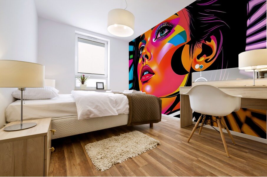 Bold and Colorful 40 Mural print