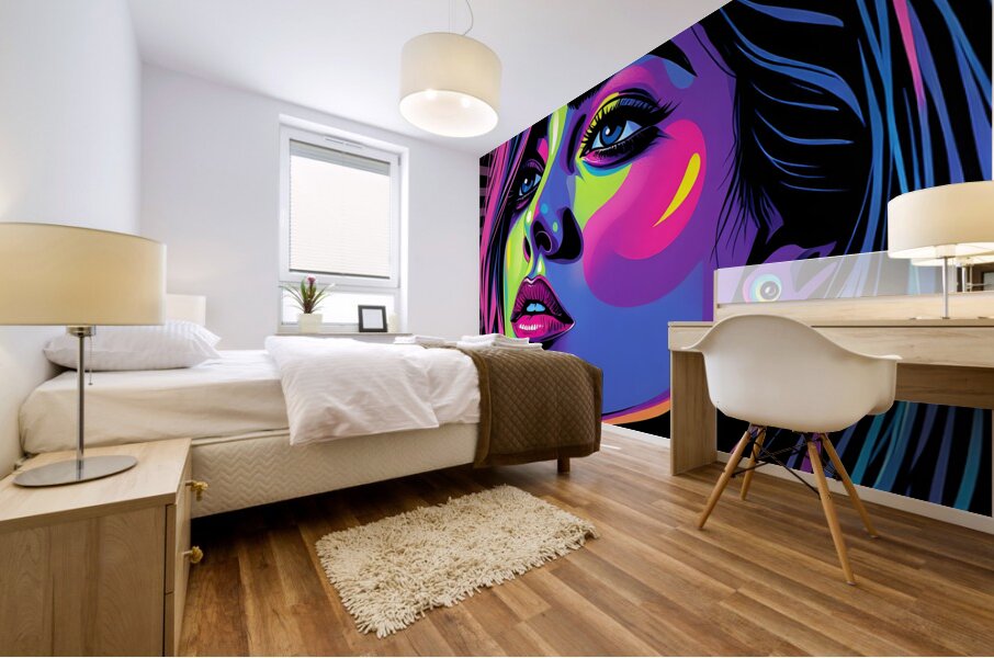 Bold and Colorful 81 Mural print