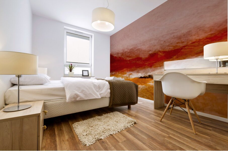 Vallee rouge  Mural print