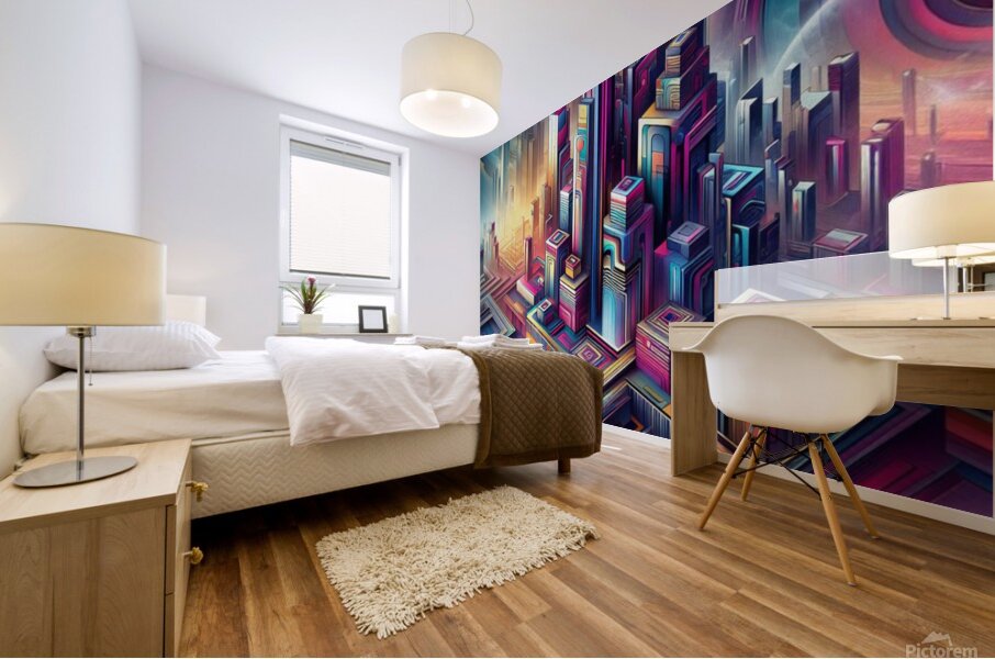 The city  Mural print