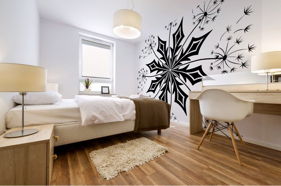 Dandelion Mural print