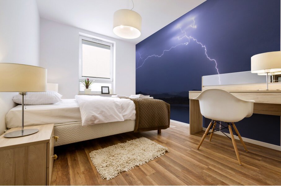 Electrical Arcing Sky Mural print