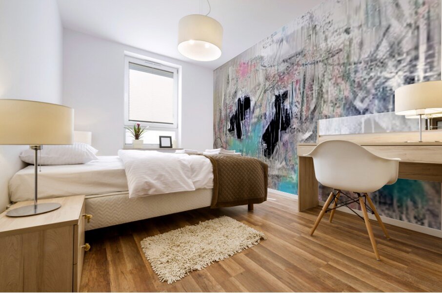 City Drizzle Mural print