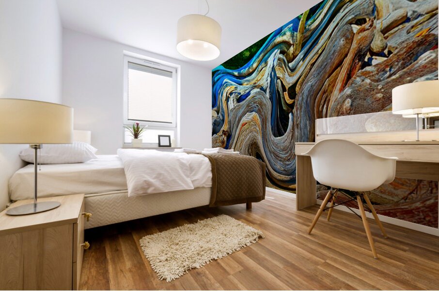 Drifted and Twisted Mural print
