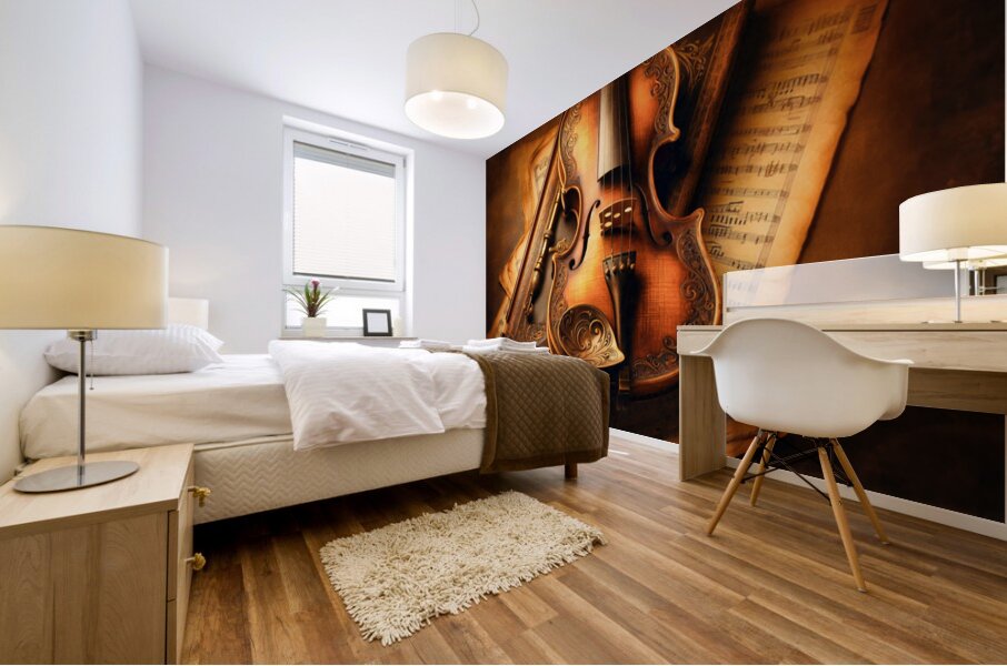 The Little Violin Mural print