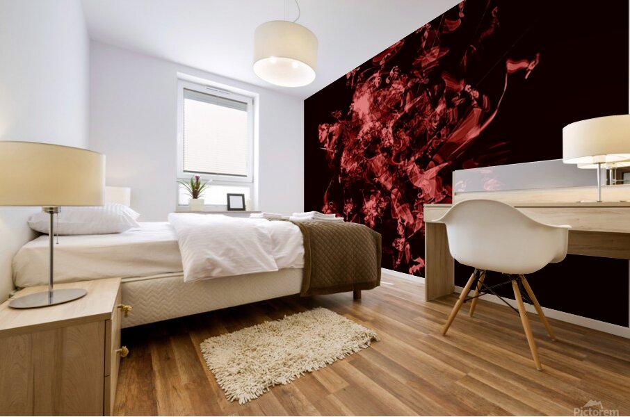 Buyin Air Red Dark Mural print