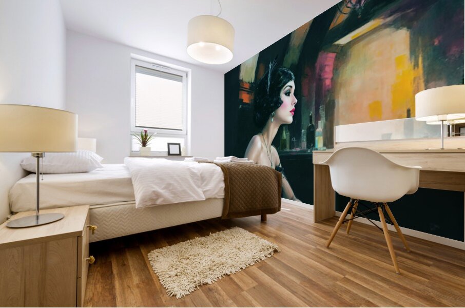 Prohibition Speakeasy Art Print Mural print