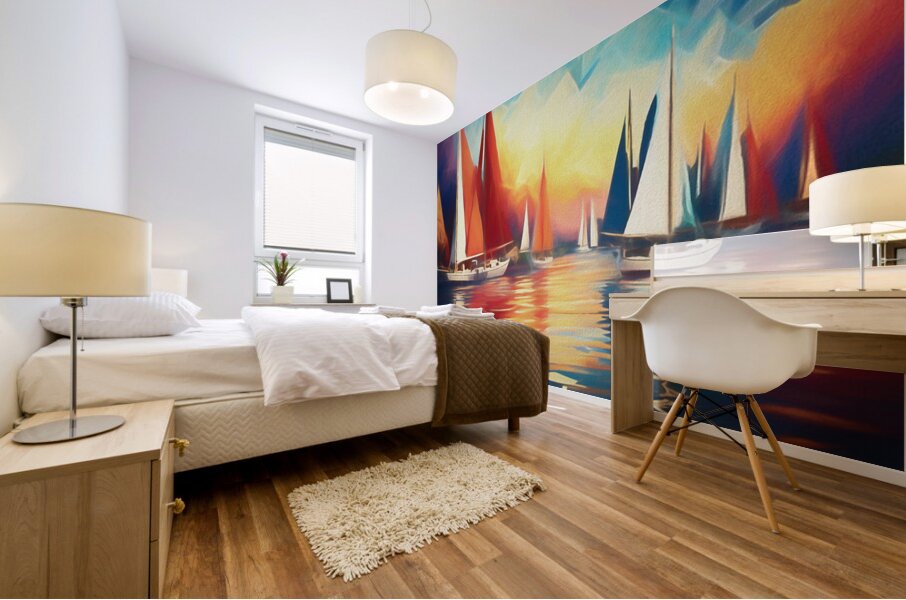 Let the Wind Carry You Away Mural print