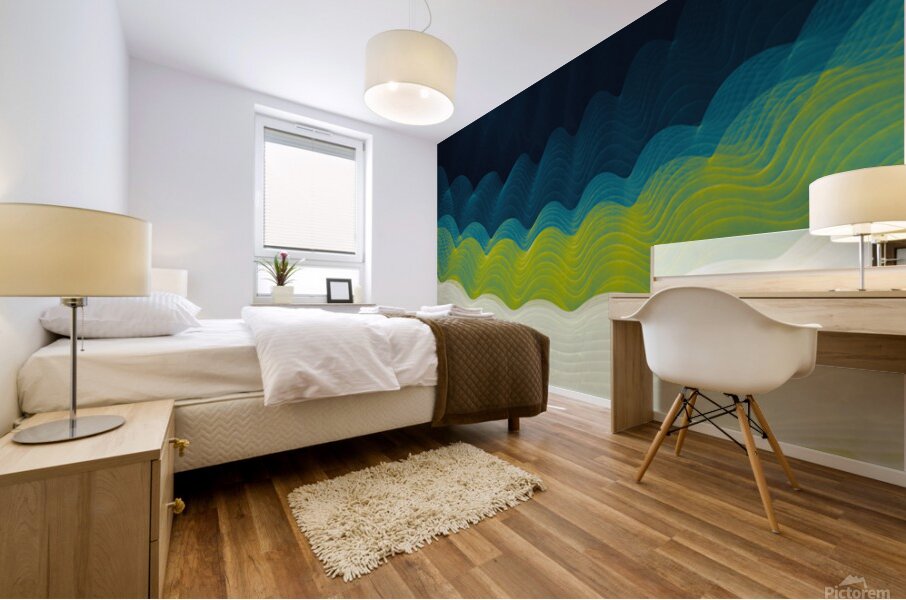 Ride The Wave Mural print