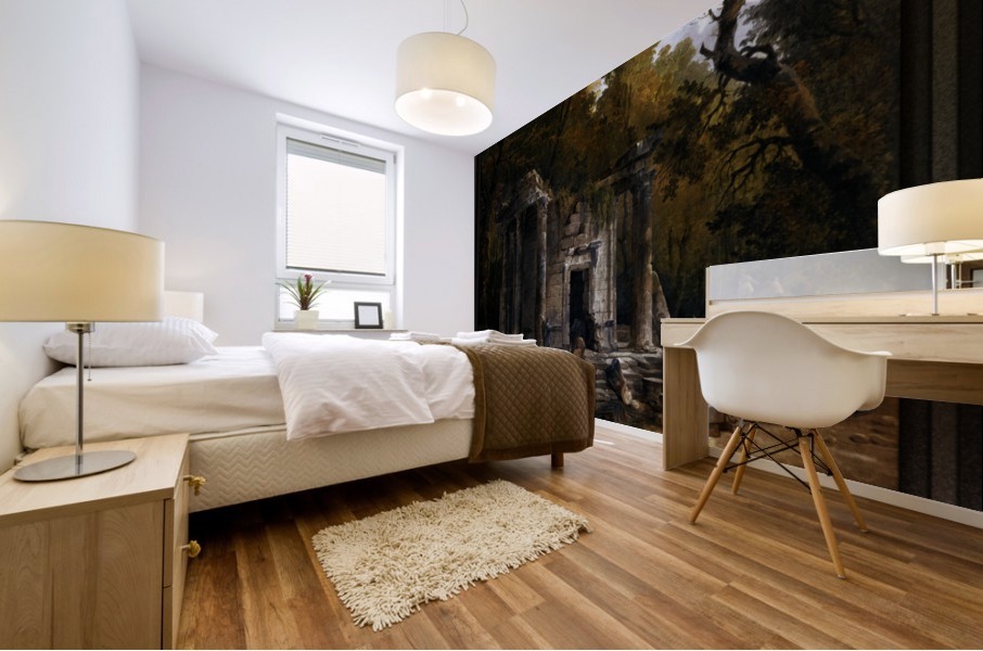 Temple Of Philosophy At Ermenonville by Hubert Robert Mural print