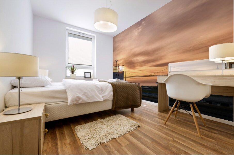 Sunrise Bay Bridge Photographer  Mural print
