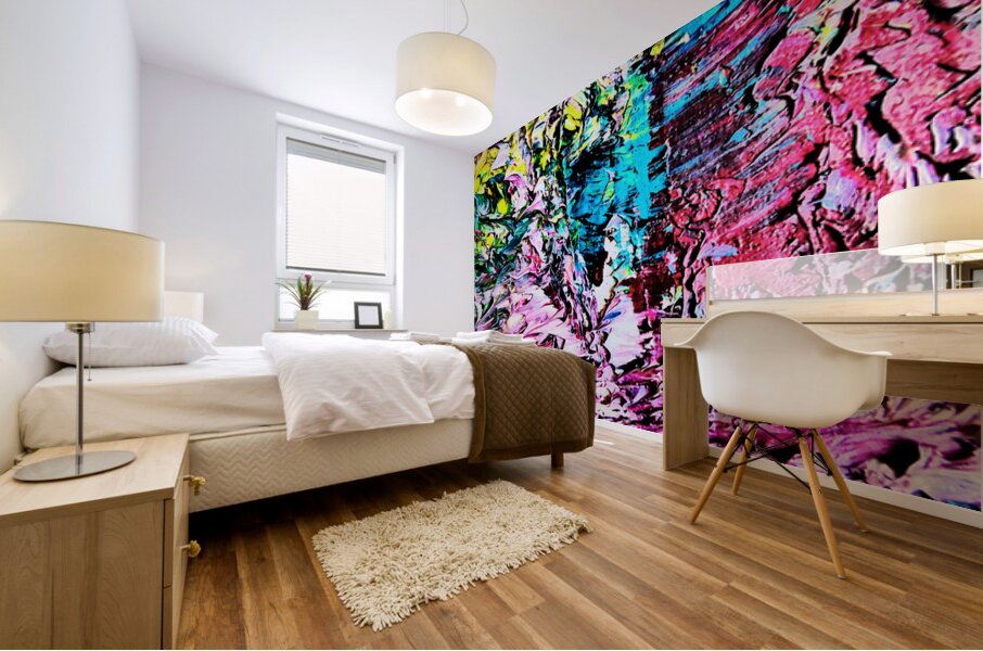 Colourful Old Bodach of Albany Mural print