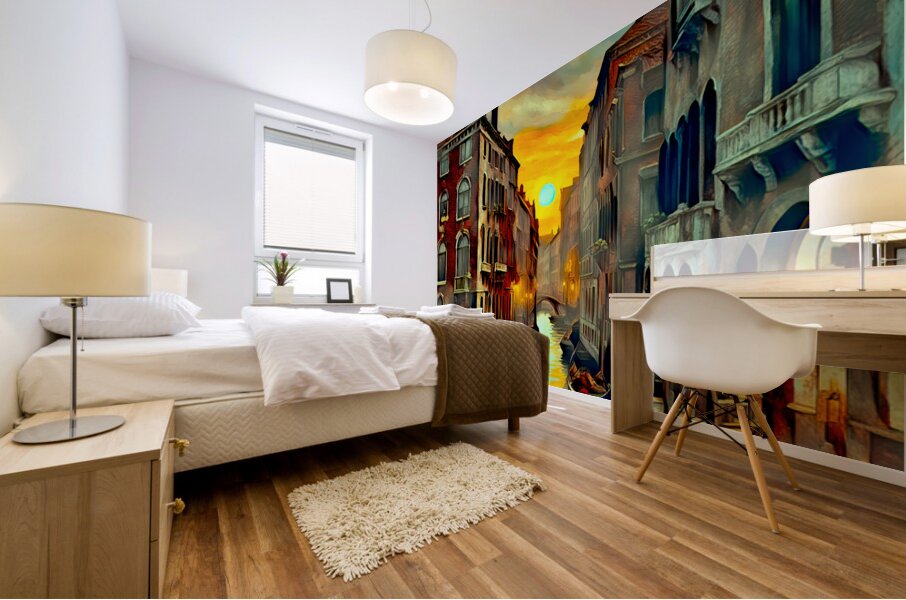DREAMING OF VENICE......VELVET ABSTRACT Mural print