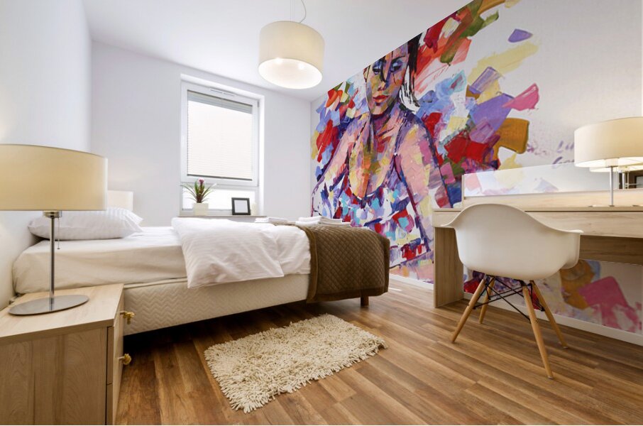 996 - Mademoiselle Loulou Mural print