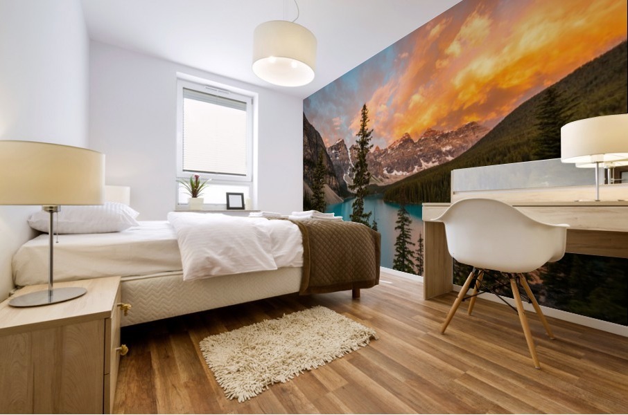 Moraine on Fire Mural print