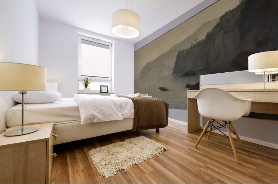 Petite cote de Sorrente grise Mural print