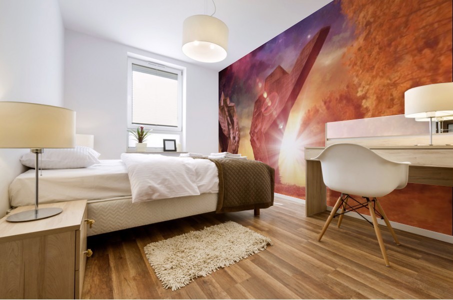 Monument Lake Mural print